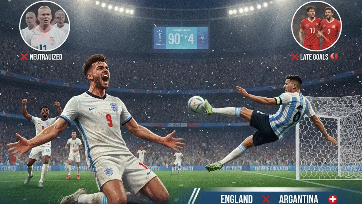 Argentina Edges England 2-1 in Thrilling World Cup Semi-Final